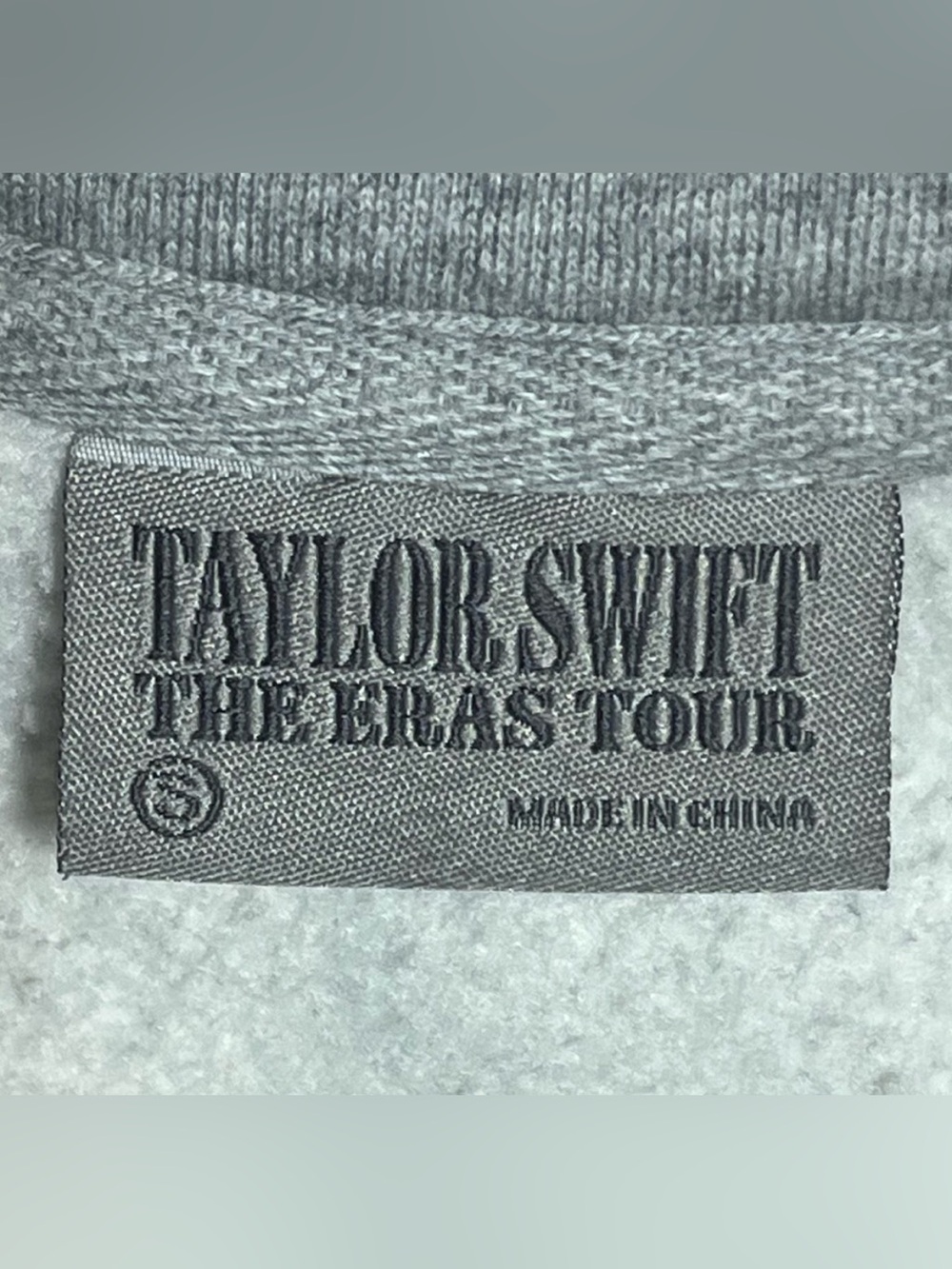 Taylor Swift S The Eras Tour Gray Quarter Zip Crewneck Sweatshirt Official Merch - Picture 2 of 16
